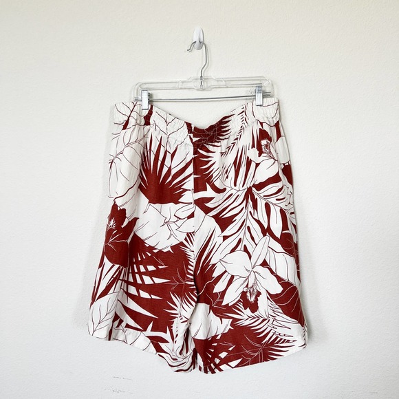 [Madewell] High Rise Pull-On Bermuda Shorts Tropical Vacation Floral NWT Sz XXL - Picture 3 of 11
